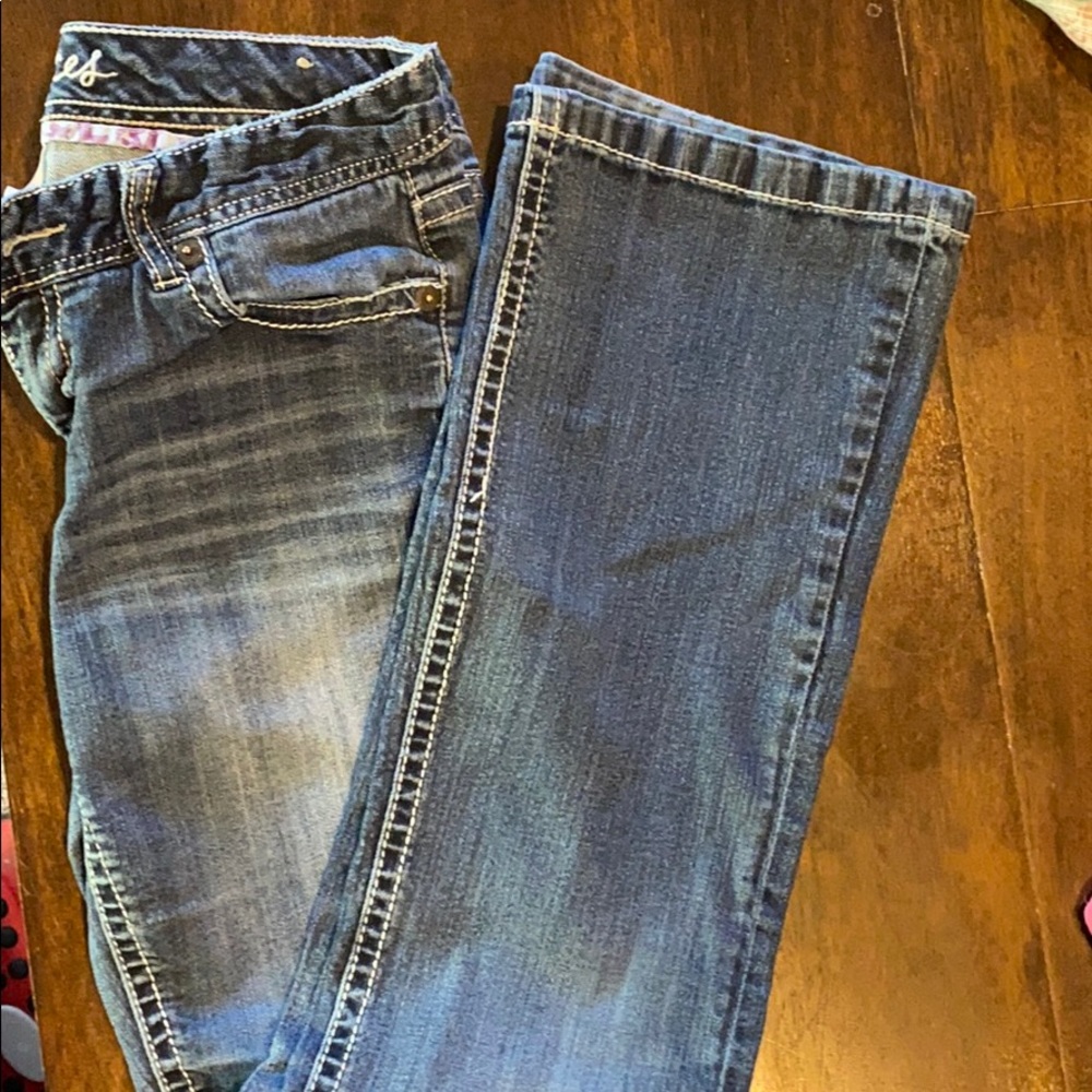 Mid rise boot cut